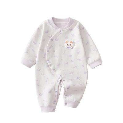 温巢婴儿衣服秋季舒绒长袖连体衣