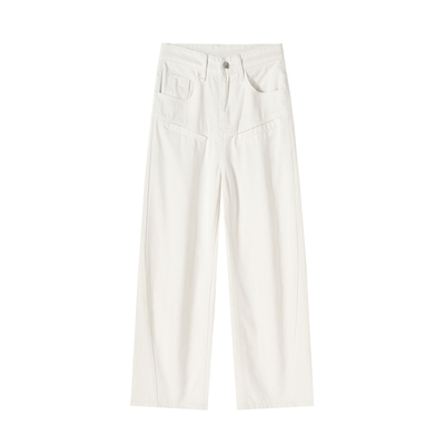 卡其色纯色工装牛仔裤男2025秋季