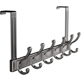 门后挂钩免打孔门上挂衣架收纳衣服神器玄关置物架入户门壁挂衣钩