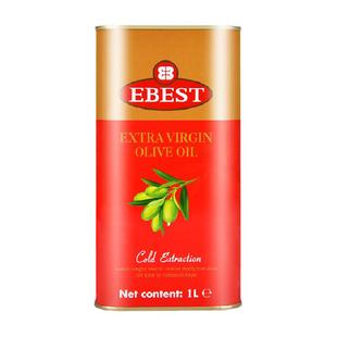 【原装进口】易贝斯特西班牙特级初榨橄榄食用油铁听凉拌炒菜生饮