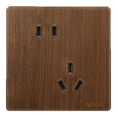 【官方旗舰】复古木纹插座