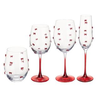 摩登主妇蝴蝶结高脚杯婚礼敬酒杯一对新婚结婚礼物香槟杯红酒杯子