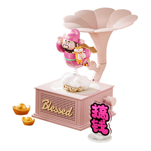 飞来财神招财手办IP音乐盒留声机摆件解压桌面玄关装饰品新年礼物