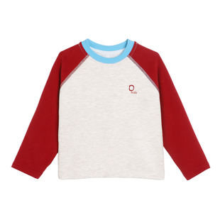 小o宝okids男童柔软亲肤透气打底衫2026新款个性时尚百搭长袖上衣