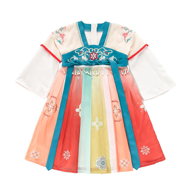 春秋款女童汉服高贵华丽古风满满