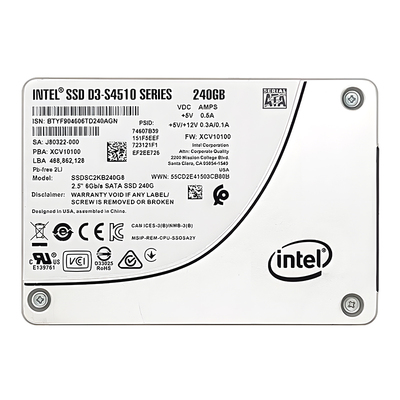英特尔intel企业级固态硬盘S4510