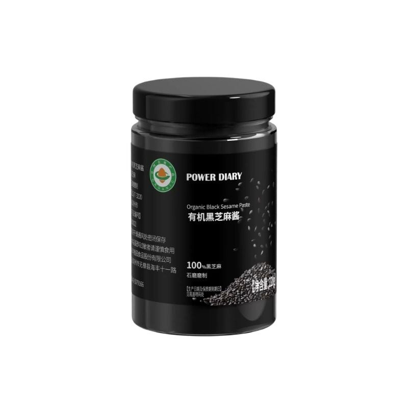 POWER DIARY 100%纯正有机黑芝麻酱220g正宗芝麻酱官方旗舰店正品