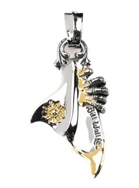 BWL鱼尾三鎏金鬼爪吊坠