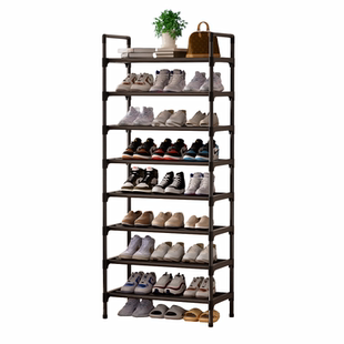 不锈钢鞋架子家用门口室内耐用简易多层楼道出租屋用宿舍桌下鞋柜