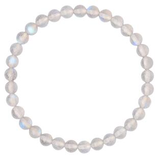 10A级天然灰月光手链女冰种转运珠单圈月光石手串简约ins小众设计