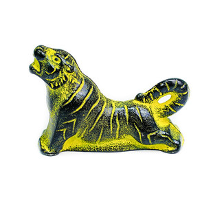 虎符 日本南部铁器生肖虎年进口铸铁文镇笔架镇纸书房桌面摆件