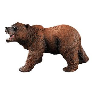 童德仿真熊玩具野生动物模型熊猫棕熊黑棕狗熊北极熊儿童摆件礼物