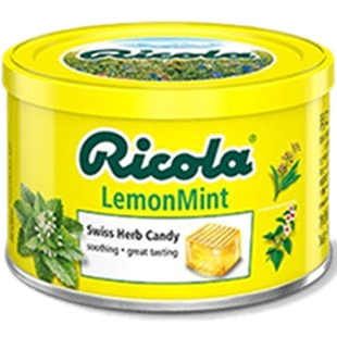 瑞士进口RICOLA利口乐薄荷糖硬糖润喉糖铁盒装
