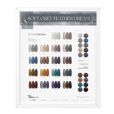 瑞比娅rabia灰色甲油胶套装2025年新款灰咖裸灰美甲店专用小套胶