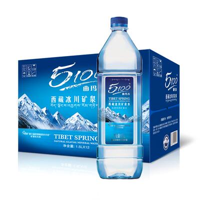 5100冰川矿泉水1.5L×24瓶×1组