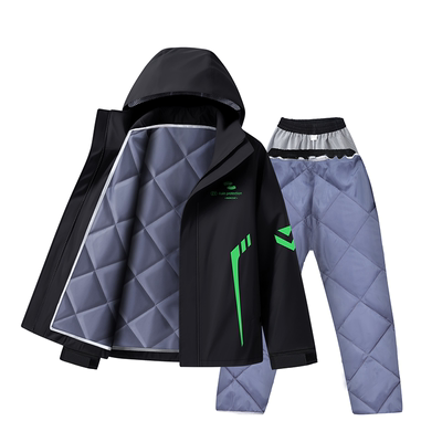 冬季骑行摩托车加厚分体式套装