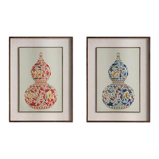 铜师傅 手工錾刻 铜雕画《福禄临门》客厅玄关画沙发背景墙装饰画