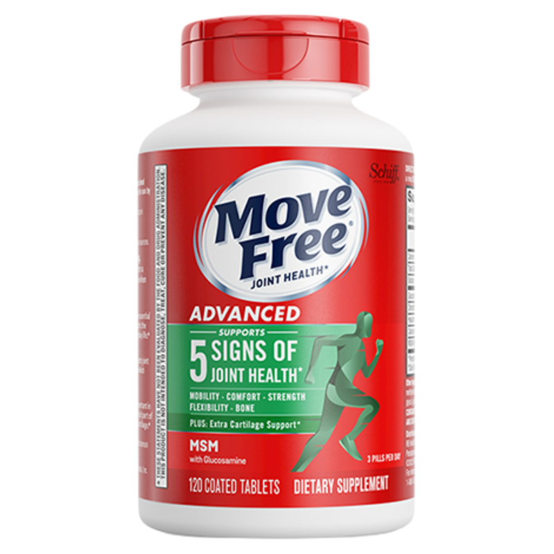 MoveFree益节氨糖软骨素骨胶原护关节钙片美国原装进口官方旗舰店