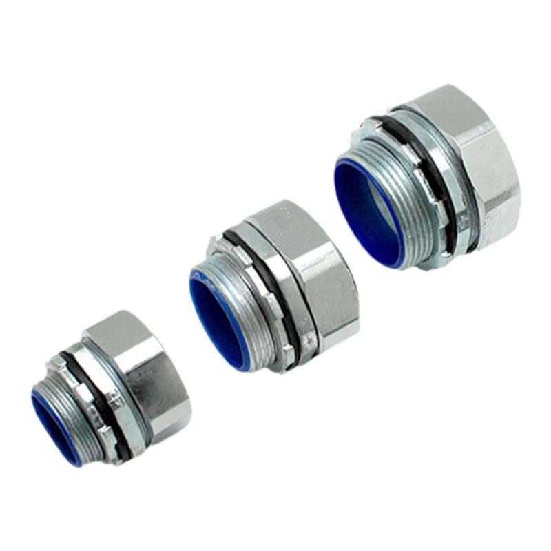 京生DPJ软管接头包塑金属软管蛇皮管外牙箱接头镀铬六角外牙20mm