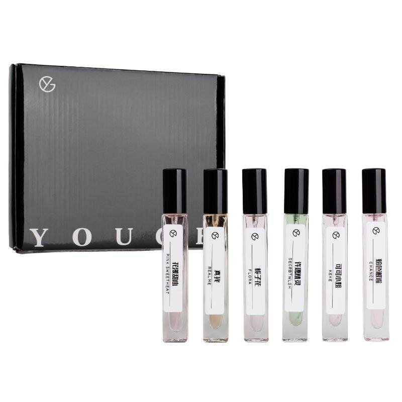 方瓶品牌香水礼盒套装6瓶X10ml