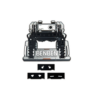 赛凡自研 流浪地球2周边 笨笨机械狗金属徽章可替换3种表情礼盒装