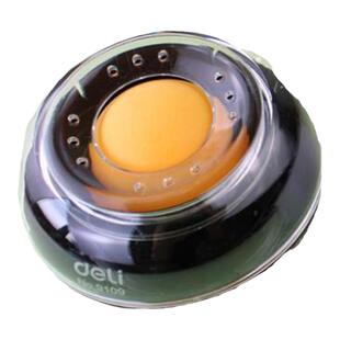 得力财务湿手器圆形滚珠点钞沾手水海绵缸会计润指银行球形点钱钞票盒润沾蘸数钱文化用品办公出纳钞票9102