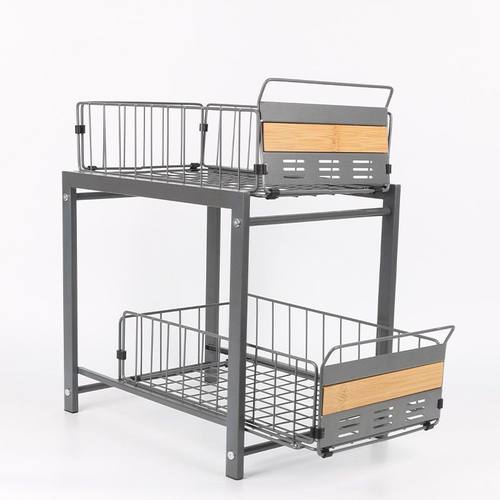 多功能抽拉式置物架多功能架调味料沥水放置拉厨房用具放置式抽