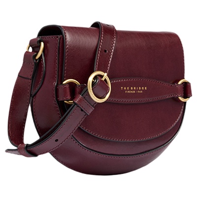 The Bridge/桥牌  手工牛皮植鞣工艺女士中号马鞍单肩斜挎包