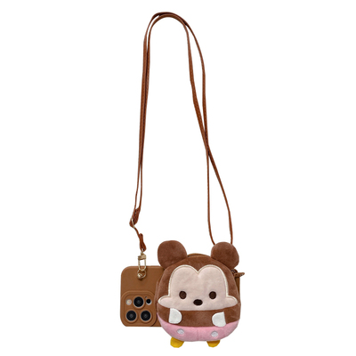 卡通可爱零钱包斜跨硅胶手机壳