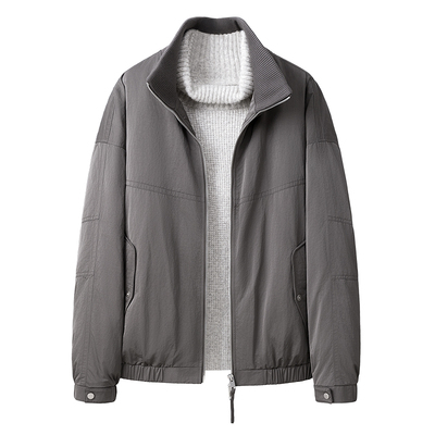 ZXS休闲时尚立领户外短款羽绒服