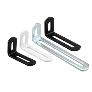 冷轧钢加厚长孔角码90度直角固定器L型支架可调节角铁长条连接件