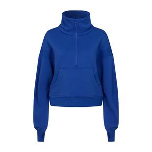 彳亍CHICHU早春立领加绒半拉链女款休闲运动卫衣爱慕RDC113202