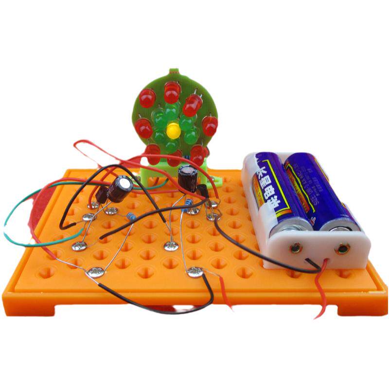 电子礼花串并联电路学生科技制作发明创造科学课STEAM手工diy材料