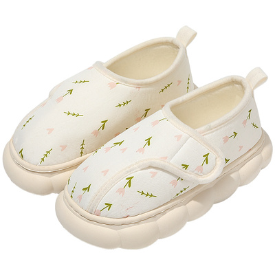 月子鞋冬季包跟保暖外穿棉拖鞋