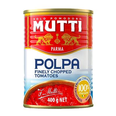 慕意MUTTI 意大利进口 碎番茄罐头400g家用商用浓浓番茄味