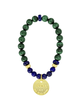 BUDDIA孔雀石青金石手链