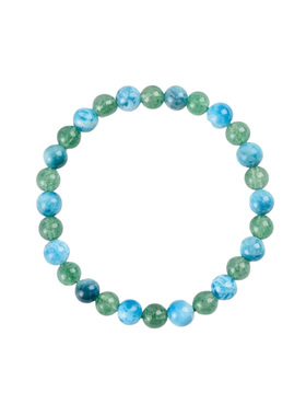 【希望之蓝】绿草莓蓝磷灰手串范李李圣诞礼物新年舒缓压力手链