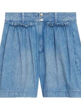 ISABEL MARANT INGRID法式牛仔水洗短裤