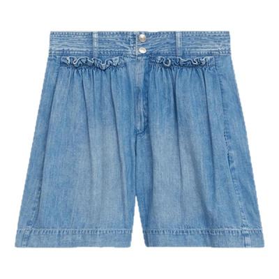 ISABEL MARANT2025早秋新款INGRID牛仔水洗短裤