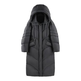 【高定系列】鸭鸭90鹅绒羽绒服2025冬季新款保暖加厚抗寒长款外套