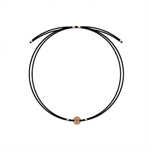 美国产欧美风字母牌定制黑色情侣一对手绳男女简约名字闺蜜手链