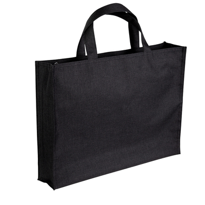 得力横式加厚帆布公文包