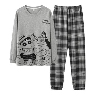 韩版纯棉睡衣南极人男士