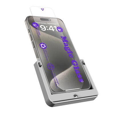 适用苹果16/15/14/13/12/11无尘秒贴钢化膜iphoneX/Xs/XR/XsMax防爆玻璃膜Plus/Promax手机高清防窥保护贴