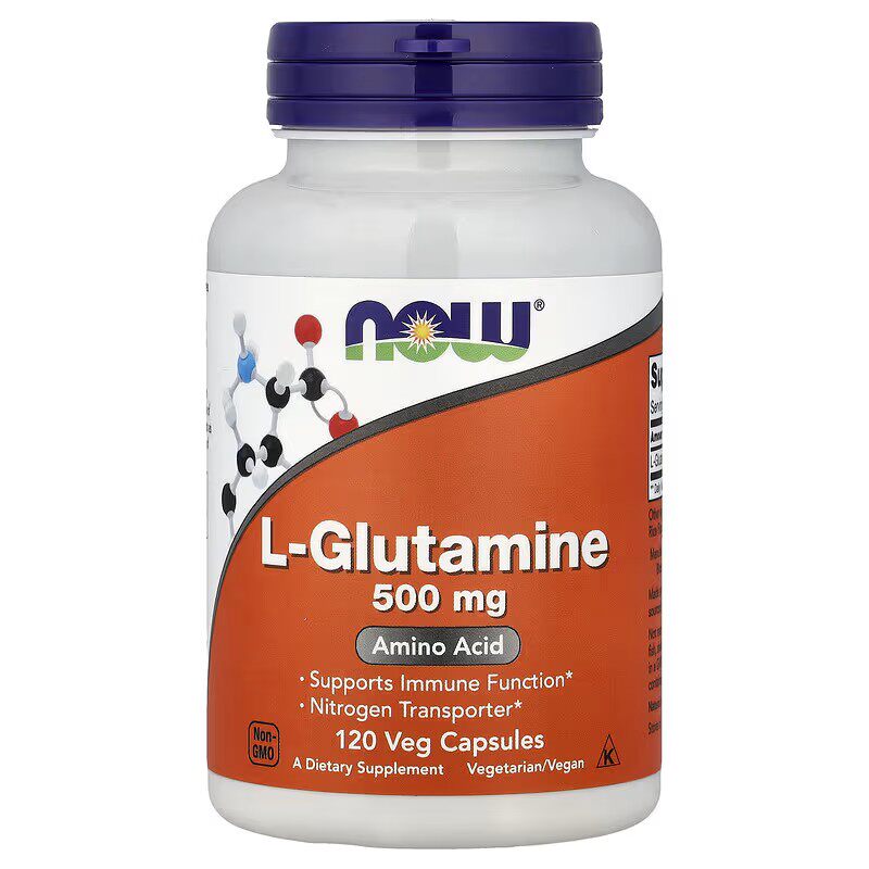 美国Now Foods L-Glutamine左旋 谷氨酰胺 氮平衡500mg120粒