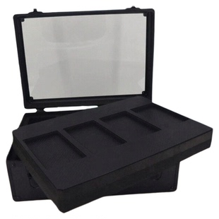 PSA评级卡砖收纳箱BGS评分卡鉴定卡珍藏手提箱PTCG透明窗格展示箱