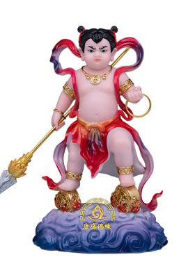 三太子哪吒道家招财供奉摆件