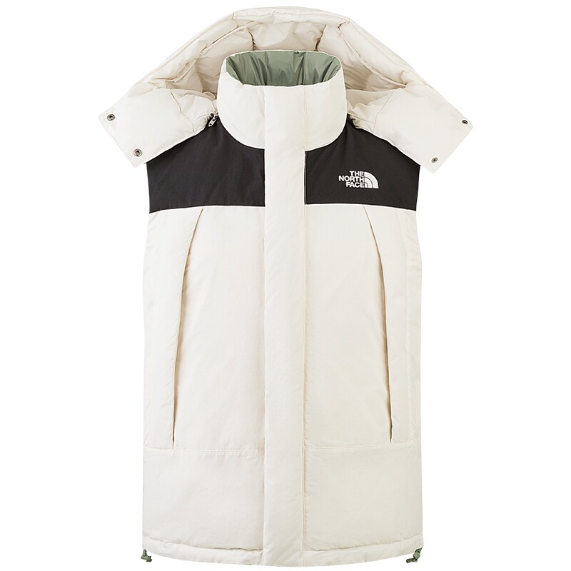 北面男女同款两面穿羽绒马甲