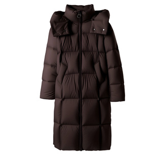 雅鹿官方女士中长羽绒服新款冬季帽加厚防寒保暖户外宽松休闲好看