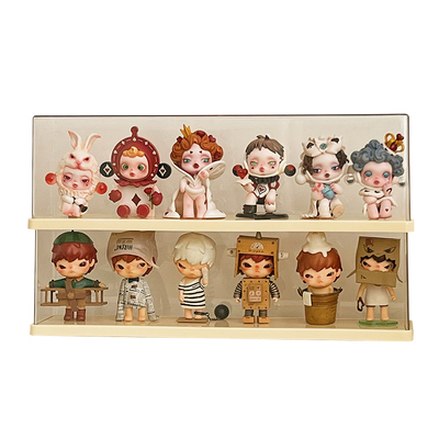 盲盒展示架收纳透明亚克力防尘娃娃摆件手办展示柜泡泡玛特展示盒